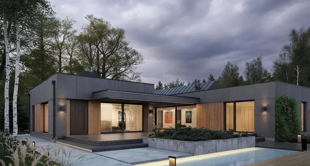 Проект Одноэтажный дом 20 на 23, 217 м2