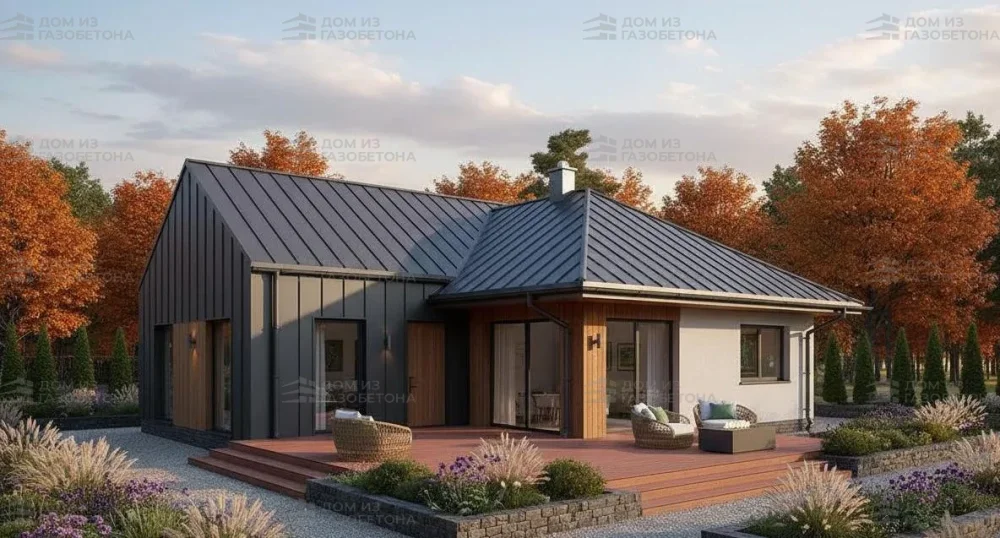 Проект Двухэтажный дом 15 на 21, 299 м2