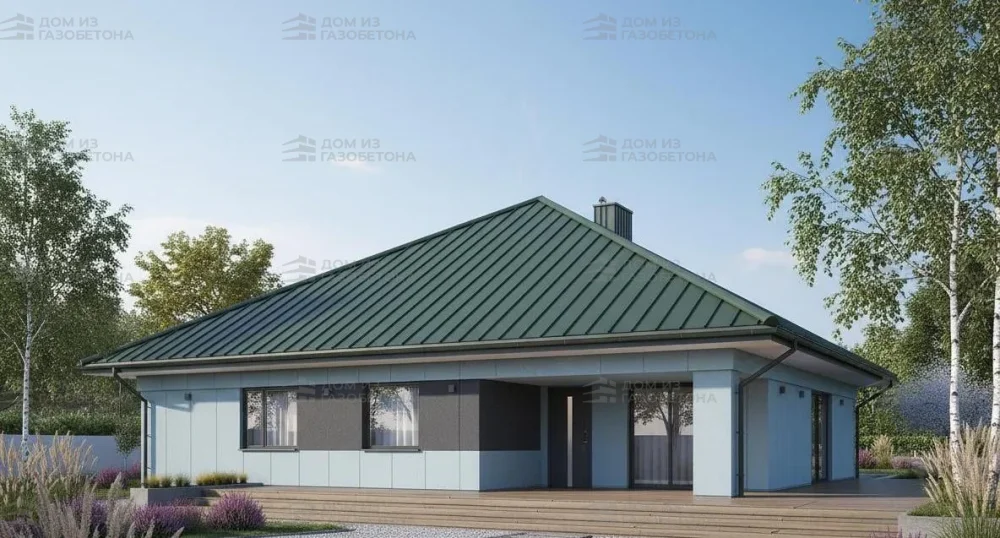 Проект Одноэтажный дом 15 на 20, 181 м2