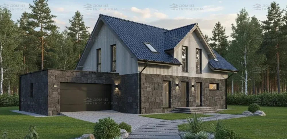 Проект Двухэтажный дом 16 на 13, 195 м2