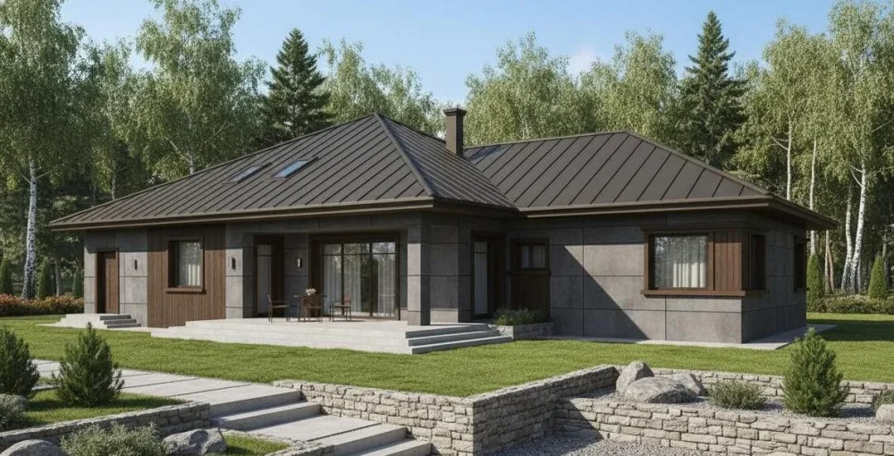 Проект Двухэтажный дом 19 на 14, 254 м2