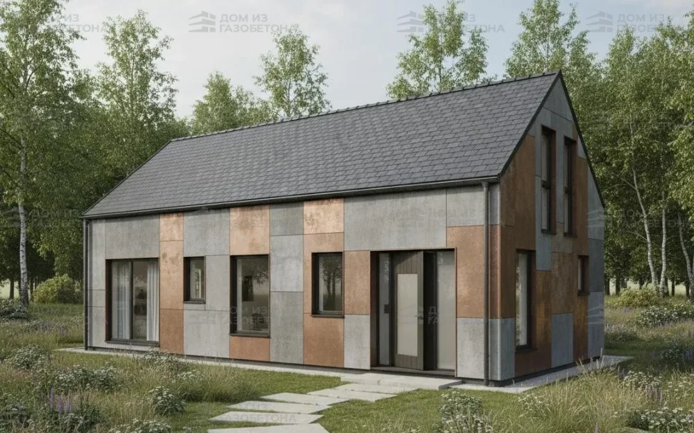 Проект Двухэтажный дом 10 на 7, 102 м2