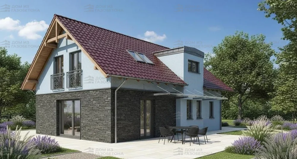 Проект Двухэтажный дом 17 на 12, 217 м2