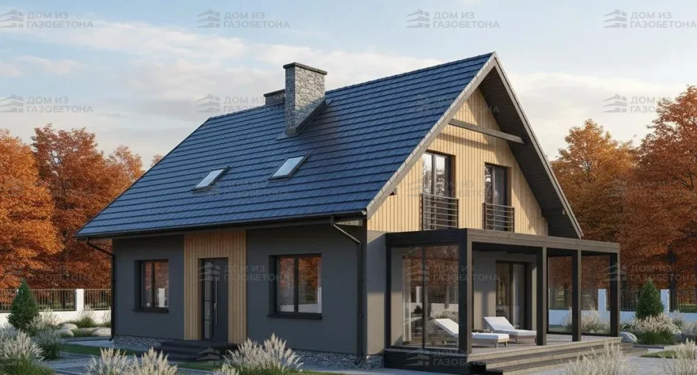 Проект Двухэтажный дом 11 на 12, 211 м2