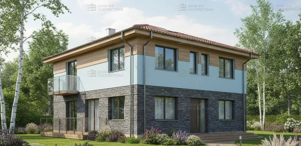 Проект Двухэтажный дом 13 на 17, 215 м2