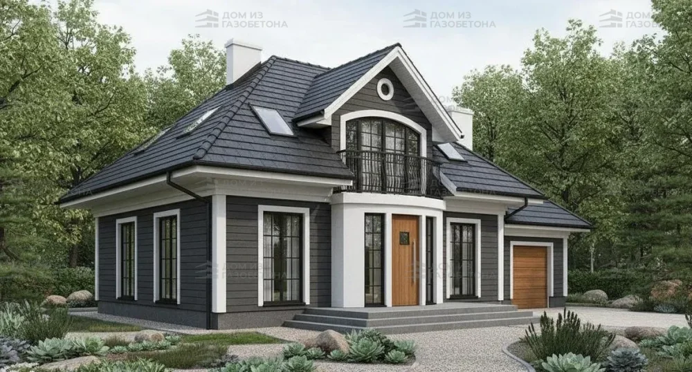 Проект Двухэтажный дом 14 на 12, 139 м2