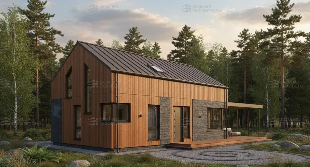 Проект Одноэтажный дом 16 на 10, 105 м2