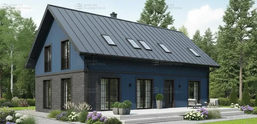 Проект Двухэтажный дом 27 на 9, 124 м2