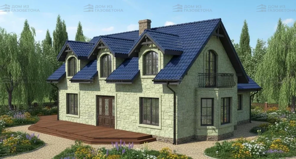 Проект Двухэтажный дом 18 на 12, 214 м2