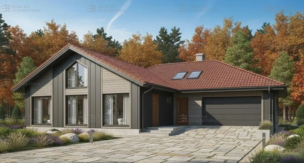 Проект Двухэтажный дом 17 на 19, 232 м2